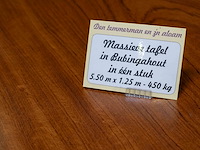Exclusieve tafel afrikaans bubinga hout, massief blad en poten - afbeelding 6 van  6