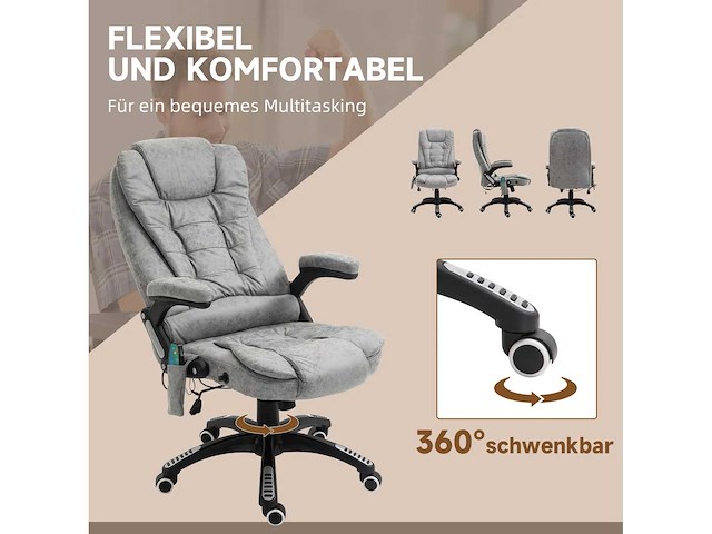 Executive-stoel met massagefunctie en verwarming - afbeelding 5 van  8