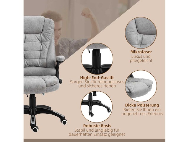 Executive-stoel met massagefunctie en verwarming - afbeelding 6 van  8