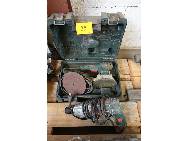 Exentrische schuurmachine + klopboorhamer metabo - afbeelding 1 van  3