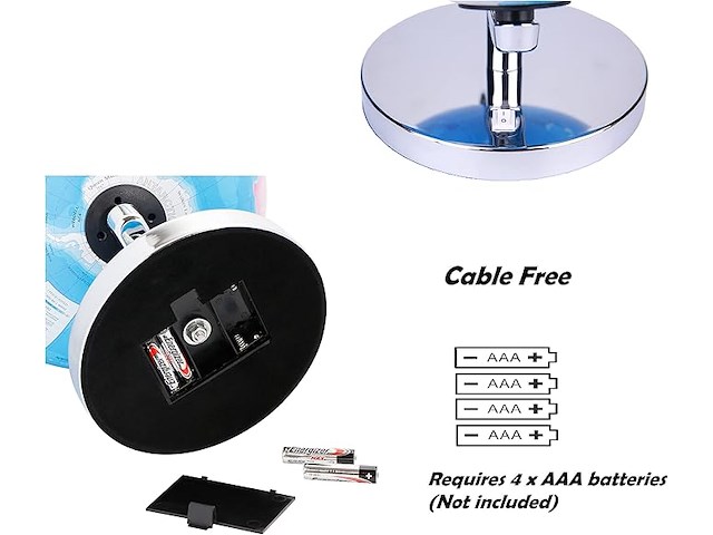 Exerz lichtgevende wereldbol 23 cm - afbeelding 3 van  4
