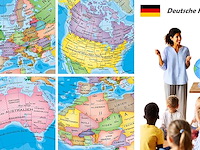 Exerz lichtgevende wereldbol 23 cm - afbeelding 2 van  4