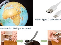 Exerz verlichte wereldbol (30 cm) - afbeelding 2 van  3