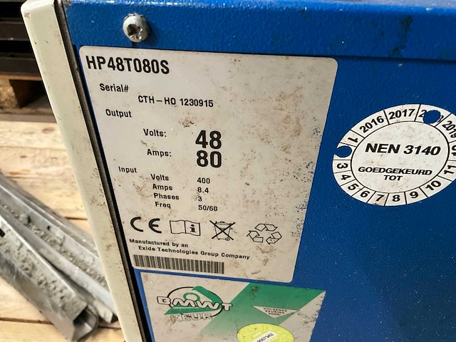 Exide hp48t080s batterijlader - afbeelding 5 van  6