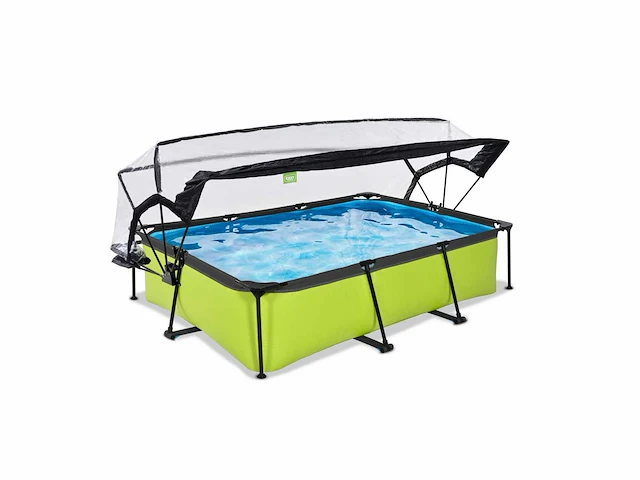 Exit lime pool 300x200x65cm met filterpomp en koepel - groen - afbeelding 1 van  6