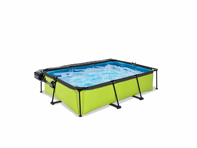Exit lime pool 300x200x65cm met filterpomp en koepel - groen - afbeelding 3 van  6