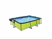 Exit lime pool 300x200x65cm met filterpomp en koepel - groen - afbeelding 3 van  6