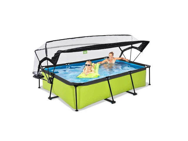 Exit lime pool 300x200x65cm met filterpomp en koepel - groen - afbeelding 5 van  6