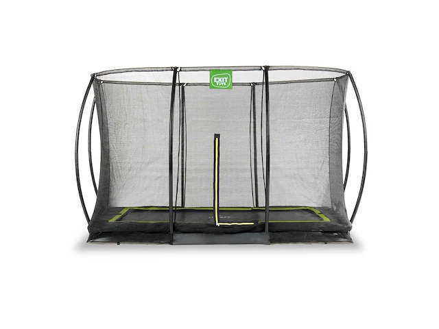 Exit silhouette in-ground trampoline 244x366cm met veiligheidsnet - zwart - afbeelding 1 van  8