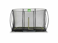 Exit silhouette in-ground trampoline 244x366cm met veiligheidsnet - zwart