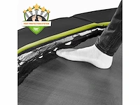 Exit silhouette in-ground trampoline 244x366cm met veiligheidsnet - zwart - afbeelding 4 van  8