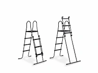 Exit zwart leren zwembad ø427x122cm met zandfilterpomp en koepel - zwart - afbeelding 4 van  6