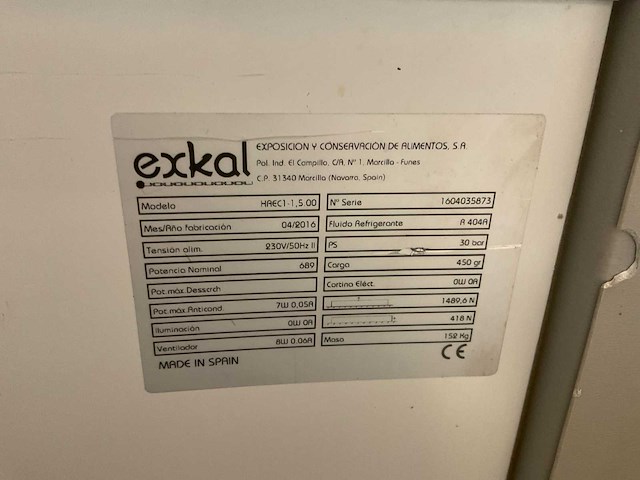 Exkal winkel koeltoonbank - afbeelding 7 van  7