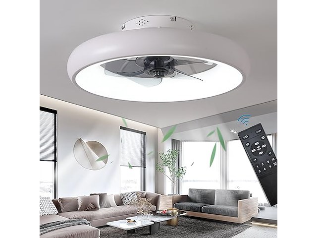 Exlafi 48cm plafondventilator met lamp - afbeelding 1 van  7