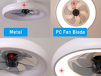 Exlafi 48cm plafondventilator met lamp - afbeelding 6 van  7