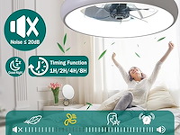 Exlafi plafondventilator met lamp (48 cm) - afbeelding 3 van  8