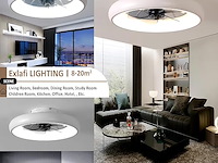 Exlafi plafondventilator met lamp (48 cm) - afbeelding 4 van  7