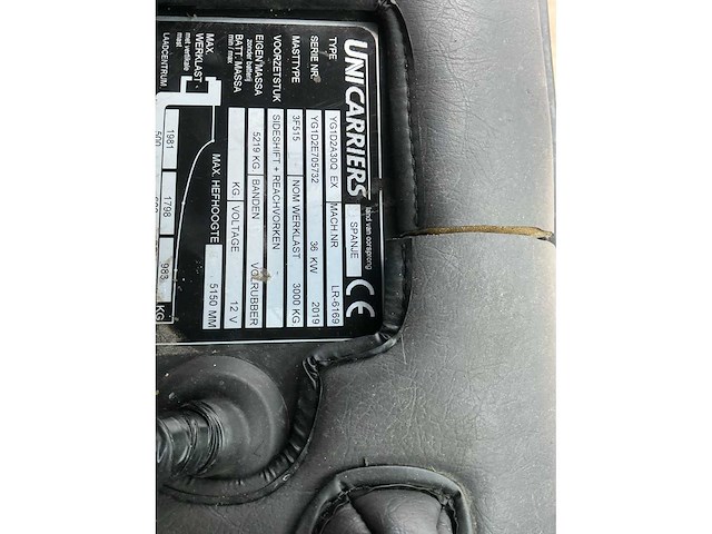 Explosie vrije 2019 unicarriers 30d met durwen uitschuifbare vorken - afbeelding 5 van  5