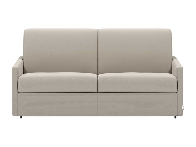 Express converteerbare 4-zitter bank van beige stof - slaapt 160 cm - matrassen 18 cm - afbeelding 3 van  5
