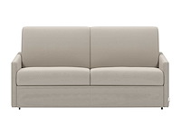 Express converteerbare 4-zitter bank van beige stof - slaapt 160 cm - matrassen 18 cm - afbeelding 3 van  5