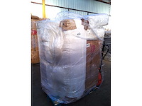 Express convertible 3-persoons bank van beige terry stof - slaapt 140 cm - matrassen 13 cm - afbeelding 2 van  10