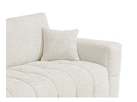 Express convertible 3-persoons bank van beige terry stof - slaapt 140 cm - matrassen 13 cm - afbeelding 7 van  10