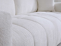 Express convertible 3-persoons bank van beige terry stof - slaapt 140 cm - matrassen 13 cm - afbeelding 9 van  10