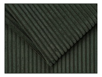 Express convertible 4-zits bank in groen ribfluwelen - bed met brede latten 160 cm - matras 18 cm - afbeelding 5 van  6