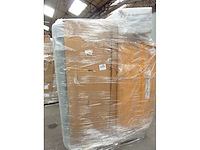 Express convertible 4-zits bank in groen ribfluwelen - bed met brede latten 160 cm - matras 18 cm - afbeelding 6 van  6