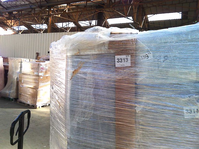 Express convertible 4-zitter bank in blauwe stof - 160 cm breed latbed - matras van 22 cm met traagschuim - afbeelding 4 van  4