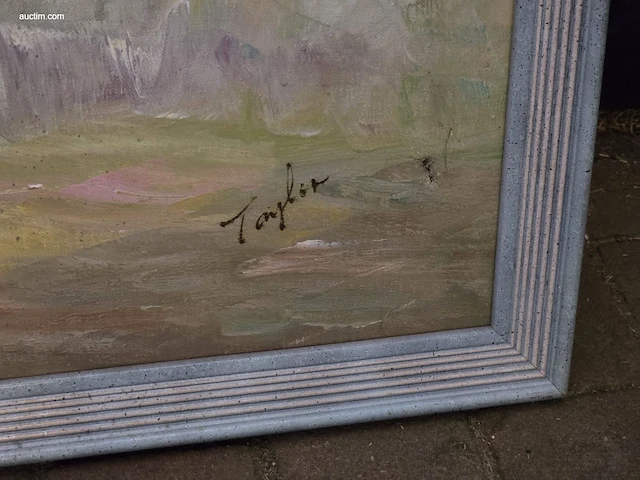 Expressief olieverfschilderij op doek taylor... - afbeelding 2 van  3