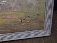 Expressief olieverfschilderij op doek taylor... - afbeelding 2 van  3