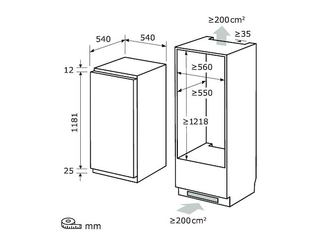 Exquisit - eks201-4-e-040f - koelkast - afbeelding 2 van  2