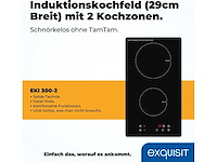 Exquisit eki 300-2 kookplaat | inductie | aanraakbediening | 2 kookzones | frameloos | 3500 w - afbeelding 2 van  4