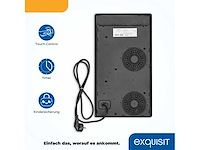 Exquisit eki 300-2 kookplaat | inductie | aanraakbediening | 2 kookzones | frameloos | 3500 w - afbeelding 3 van  4