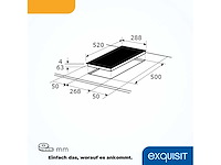 Exquisit eki 300-2 kookplaat | inductie | aanraakbediening | 2 kookzones | frameloos | 3500 w - afbeelding 4 van  4