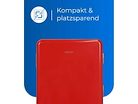 Exquisit mini koelkast ckb45-0-031f rood | netto capaciteit 47 l | klassiek ontwerp - afbeelding 3 van  5