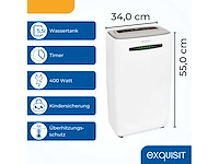 Exquisit mobiele ontvochtiger, 5,5 liter watertank - afbeelding 3 van  4