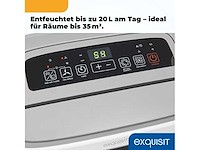Exquisit mobiele ontvochtiger, 5,5 liter watertank - afbeelding 4 van  4
