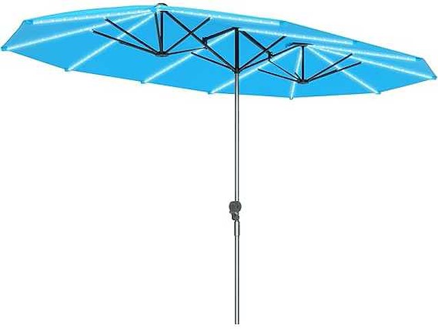 Extra brede parasol van 4,57 meter met krachtige zonne-energie - afbeelding 1 van  1