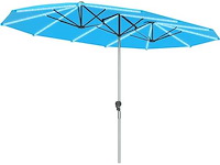 Extra brede parasol van 4,57 meter met krachtige zonne-energie - afbeelding 1 van  1