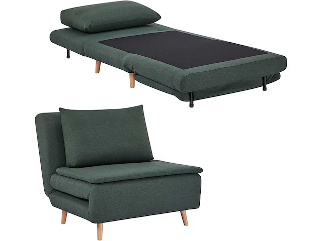 Extra grote slaapbank slaapbank met bedfunctie, lendenkussen, 3-in-1 - afbeelding 2 van  8