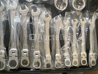 Extra lage garagekrik 4 ton en een 22 delige ringratel-steeksleutel set 6-32mm - afbeelding 4 van  10