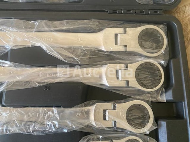 Extra lage garagekrik 4 ton en een 22 delige ringratel-steeksleutel set 6-32mm - afbeelding 5 van  10
