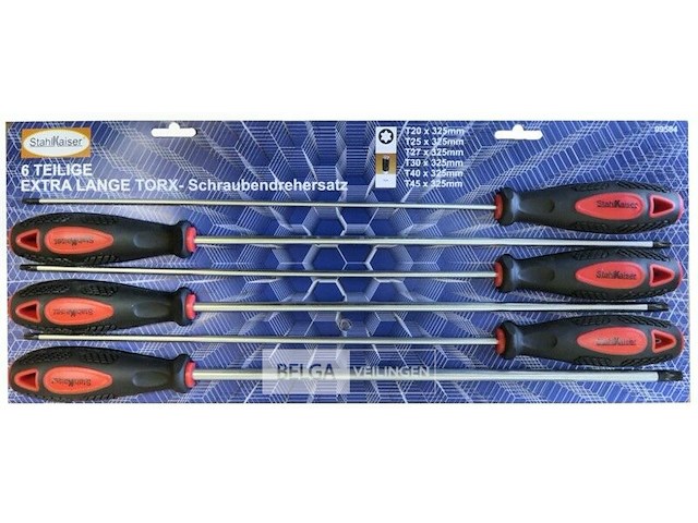 Extra lange schroevendraaierset - afbeelding 1 van  1