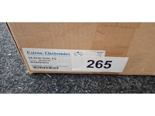 Extron - da 8v/4v dual eq - overige beeldapparatuur - afbeelding 1 van  3