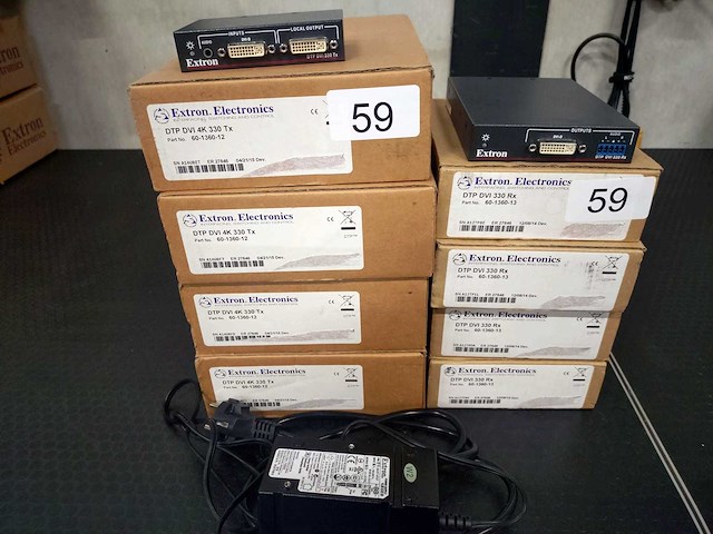 Extron - dtp dvi 4k 300 tx/rx - 4x dvi over dtp kit - afbeelding 1 van  3