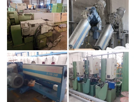 Extruders, strandingmachines en wikkelinstallaties