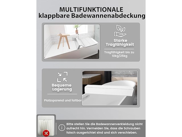 Ezcasch badkuipafdekking (70 x 170 cm) - afbeelding 3 van  3