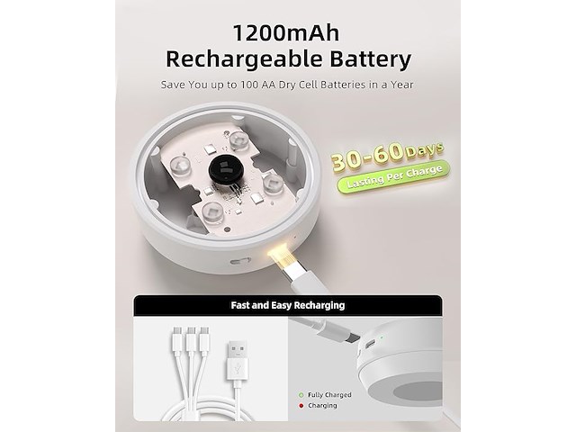 Ezvalo draadloze kastlamp met bewegingsmelder (6 stuks) - afbeelding 5 van  6